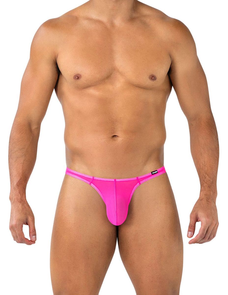 SP4NDEX GLOW by C4M - Mesh Hot Pink Brazilian Thong