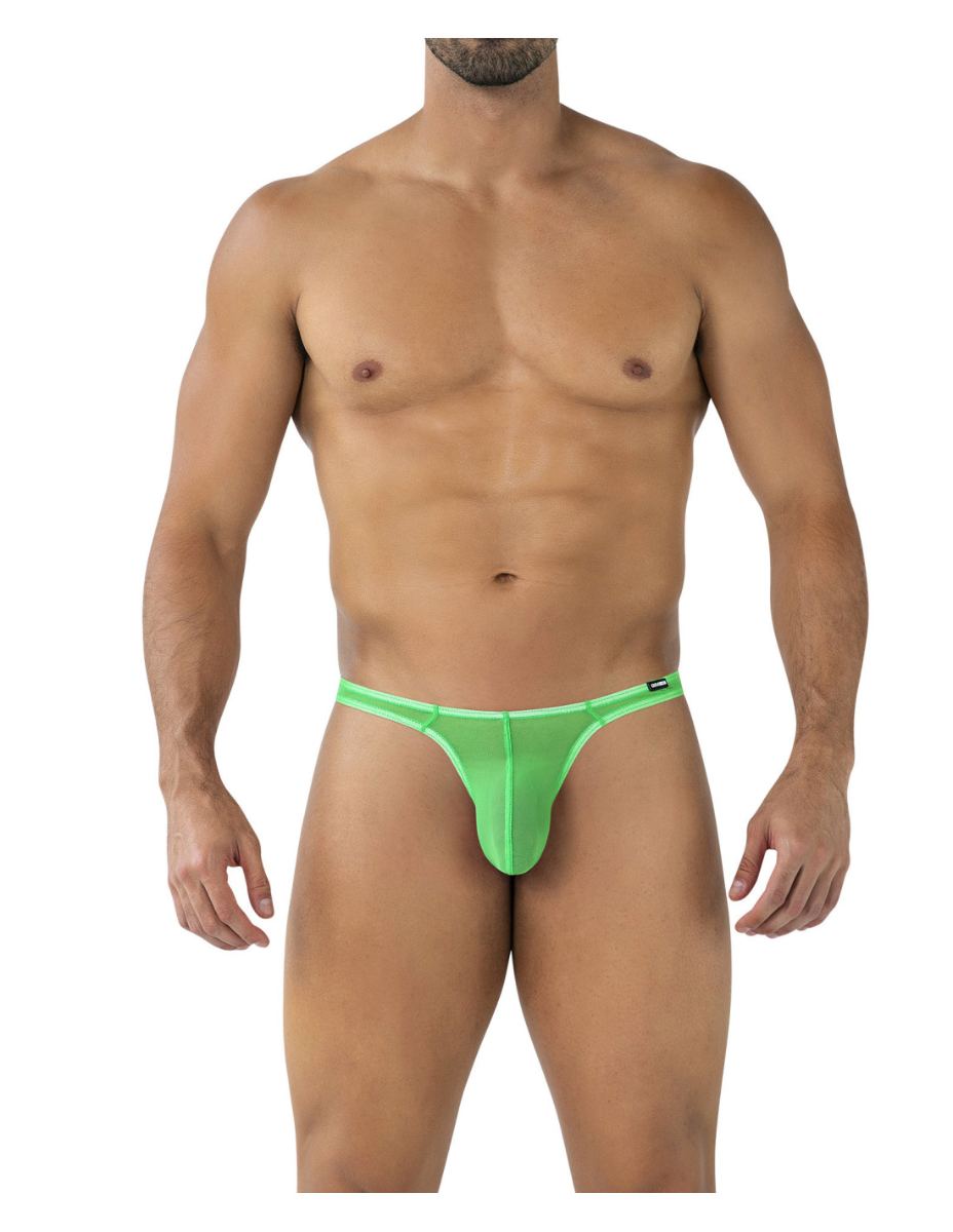 SP4NDEX GLOW by C4M - Mesh Green Brazilian Thong